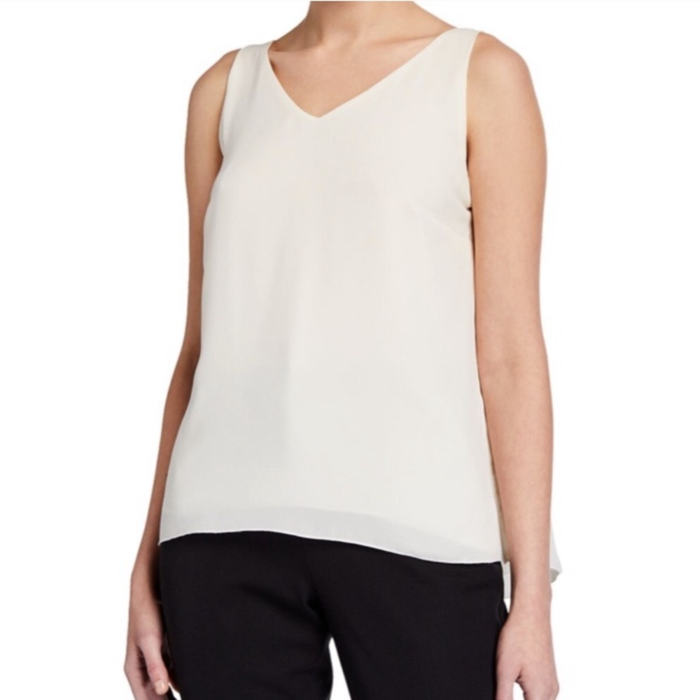 T Tahari Ivory Sleeveless Blouse / Shell, NWT - Picture 1 of 5